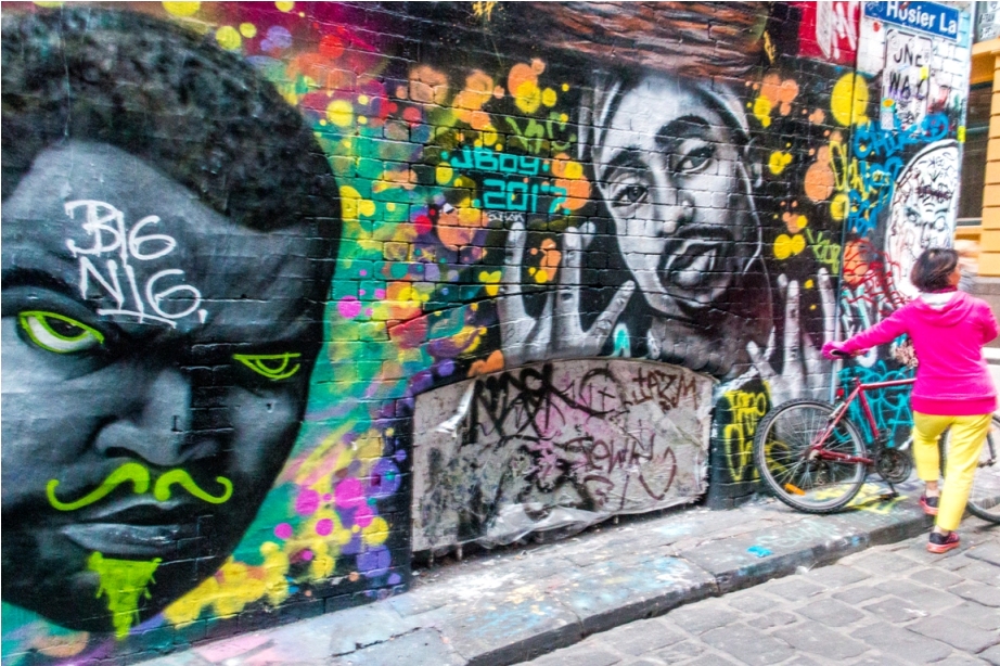 Big Nigga Africa Dustbin Drugs Heroin Grafitti Street Art Hosier Lane Melbourne Australia