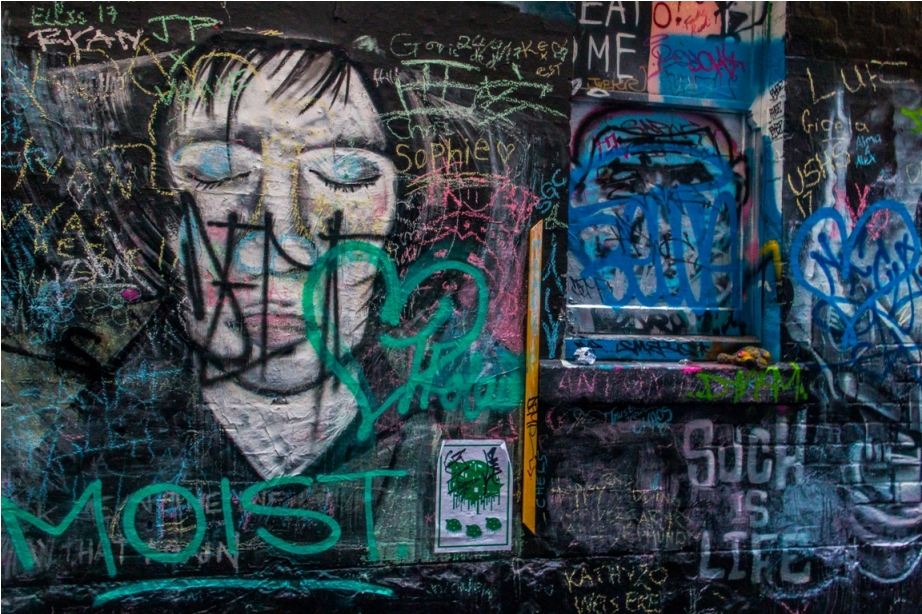Dustbin Drugs Heroin Grafitti Street Art Hosier Lane Melbourne Australia (5)