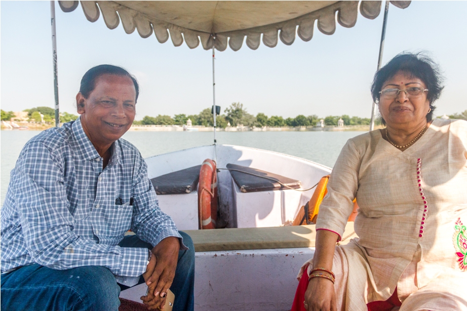 Justa Lake Nahargarh Palace, Chittorgarh Rajasthan India boat