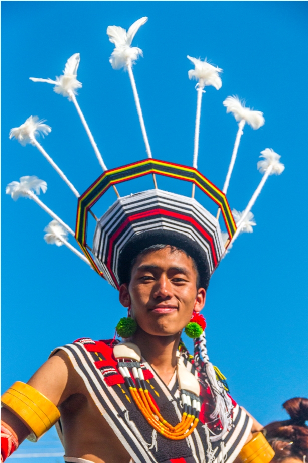 Hornbill festival Nagaland India Tribal man