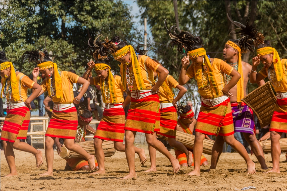 Hornbill festival Nagaland India wangla dance garo tribe (2)