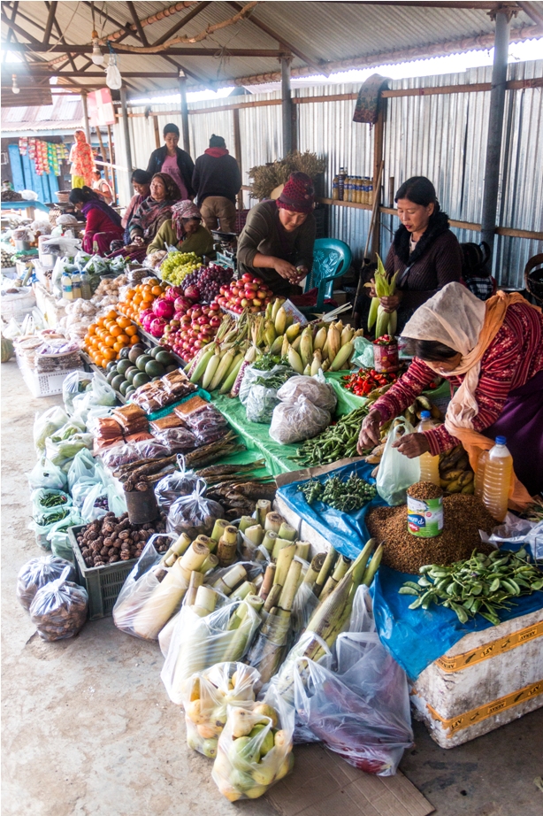 Vegetable Market Lambui Ukhrul Manipur North East India