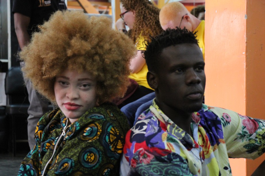 Beyond colour George Okurut social media influncer Pats Journal in a photoshot with MarryAnn Miss albinism kenya and east Africa