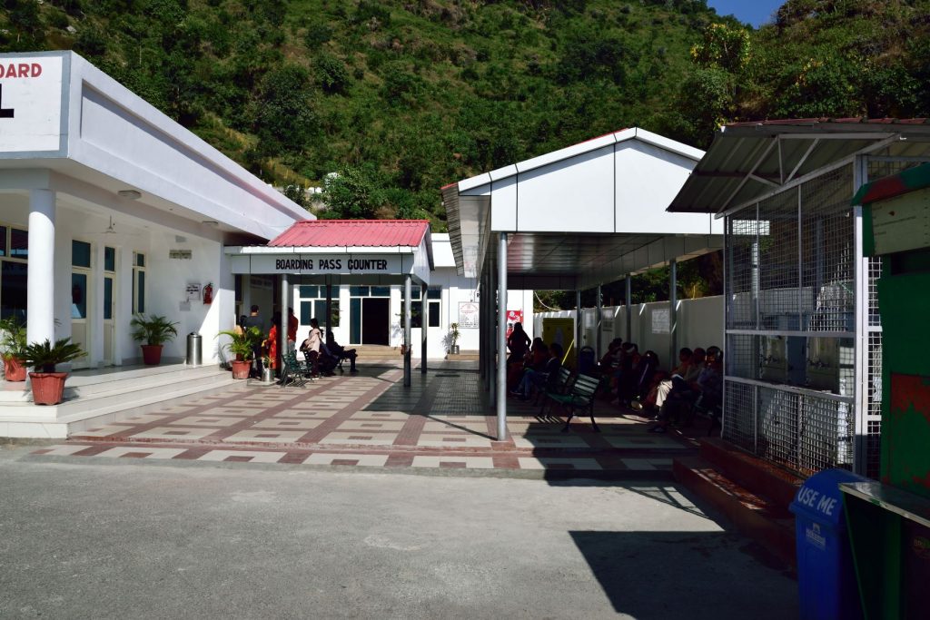 Boarding pass counter for helicopter ride in Mata Vaishno Devi. Book helicopter Vaishno Devi