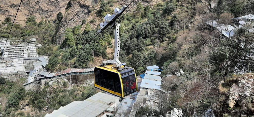 Udankhalota or Vaishno Devi Cable car from Bhawan to Bhairavnath Temple