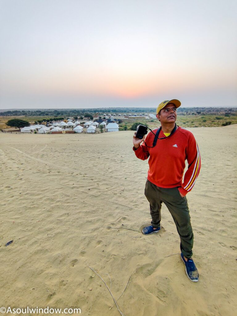 No. 1 travel blogger of India. Pal Rajah Desert Camp and Resort Jaisalmer , Khuri sand dunes