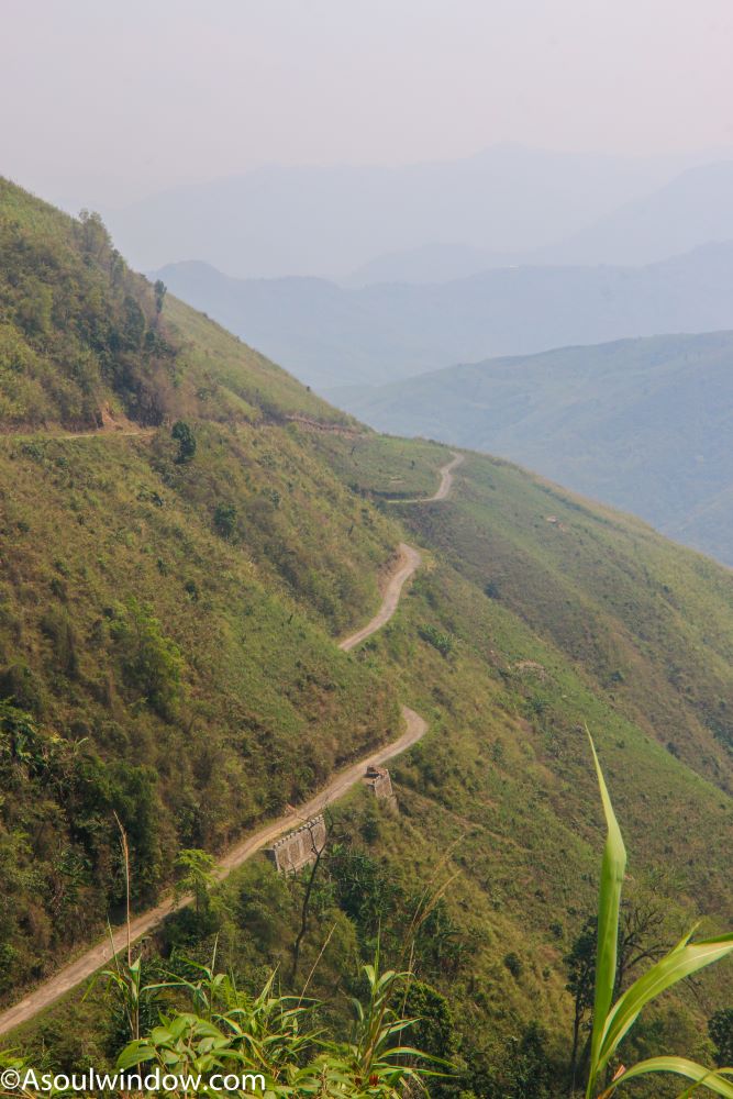 Patkai Hills. Hilly Winding Road to Konsa from Longding. Near India Myanmar border. Arunachal Pradesh, North East India