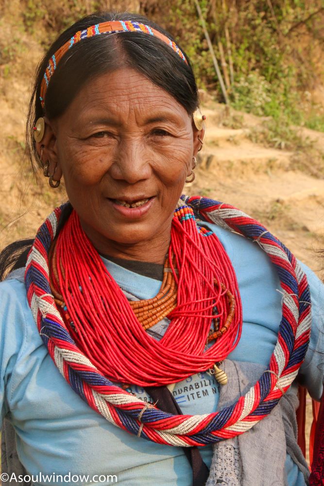The female Wancho accessories as seen in Konsa village, Arunachal Pradesh