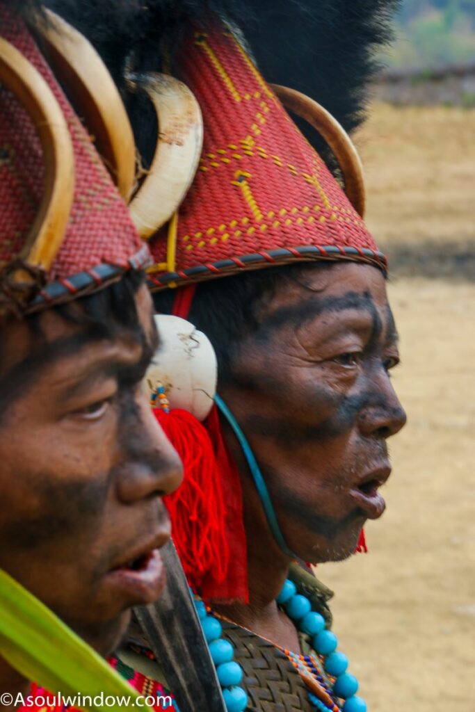 Face tattoo Wancho Tribe Headhunter in Konsa near Longding in Arunachal Pradesh