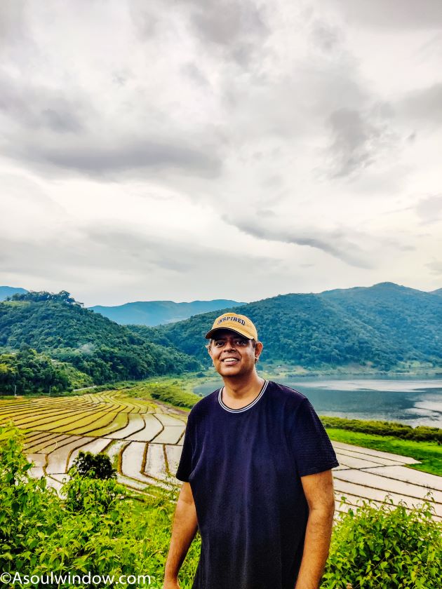 Rice paddy field Rih Dil Lake Myanmar Mizoram
