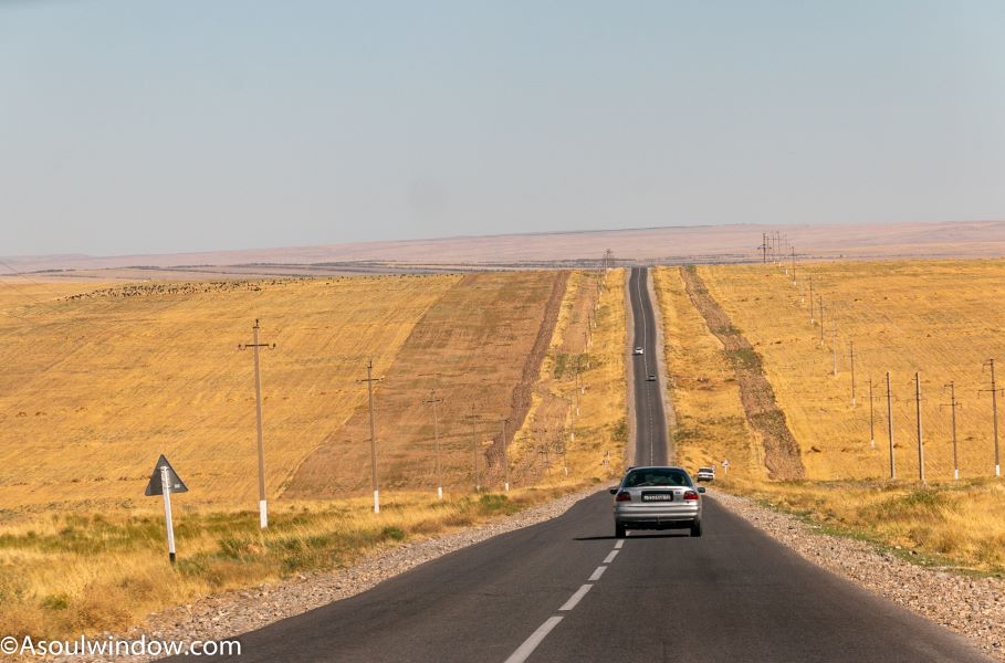 Shymkent to Turkistan road Turkestan Kazakhstan Central Asia