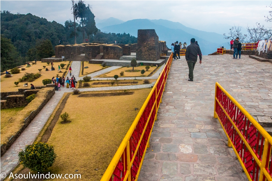Rabdentse ruins near upper Pelling and the ancient Pemayangtse Monastry in West Sikkim